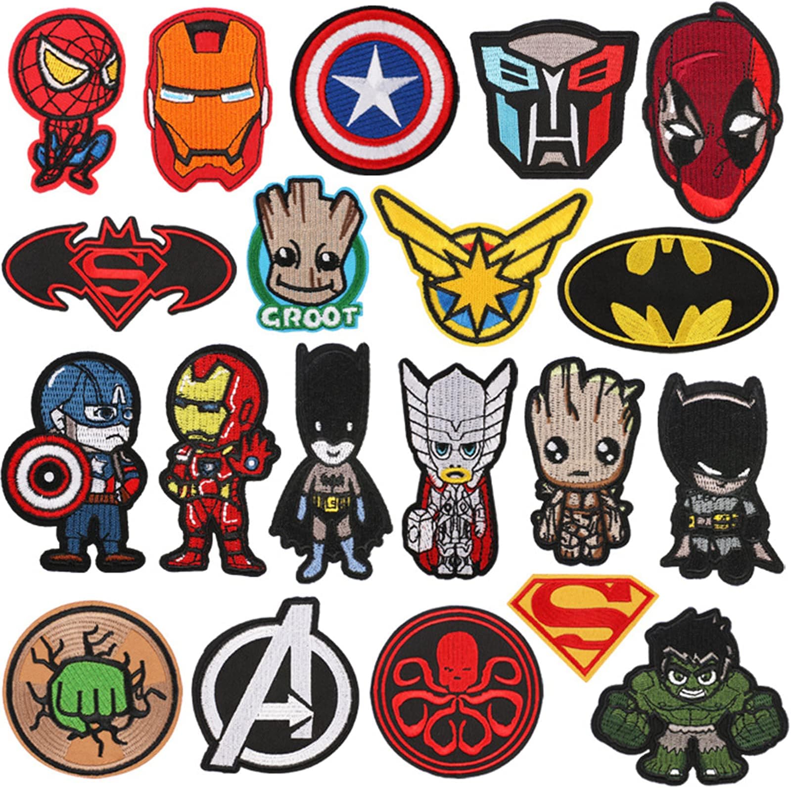 Patch Ecusson Thermocollant Logo Superman 6 x 8 cm
