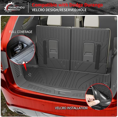 Vista 46 de Alfombrilla de carga compatible con Nissan Pathfinder 2022-2024 2025, forro de carga TPE para todo tipo de clima, accesorios Pathfinder 2023