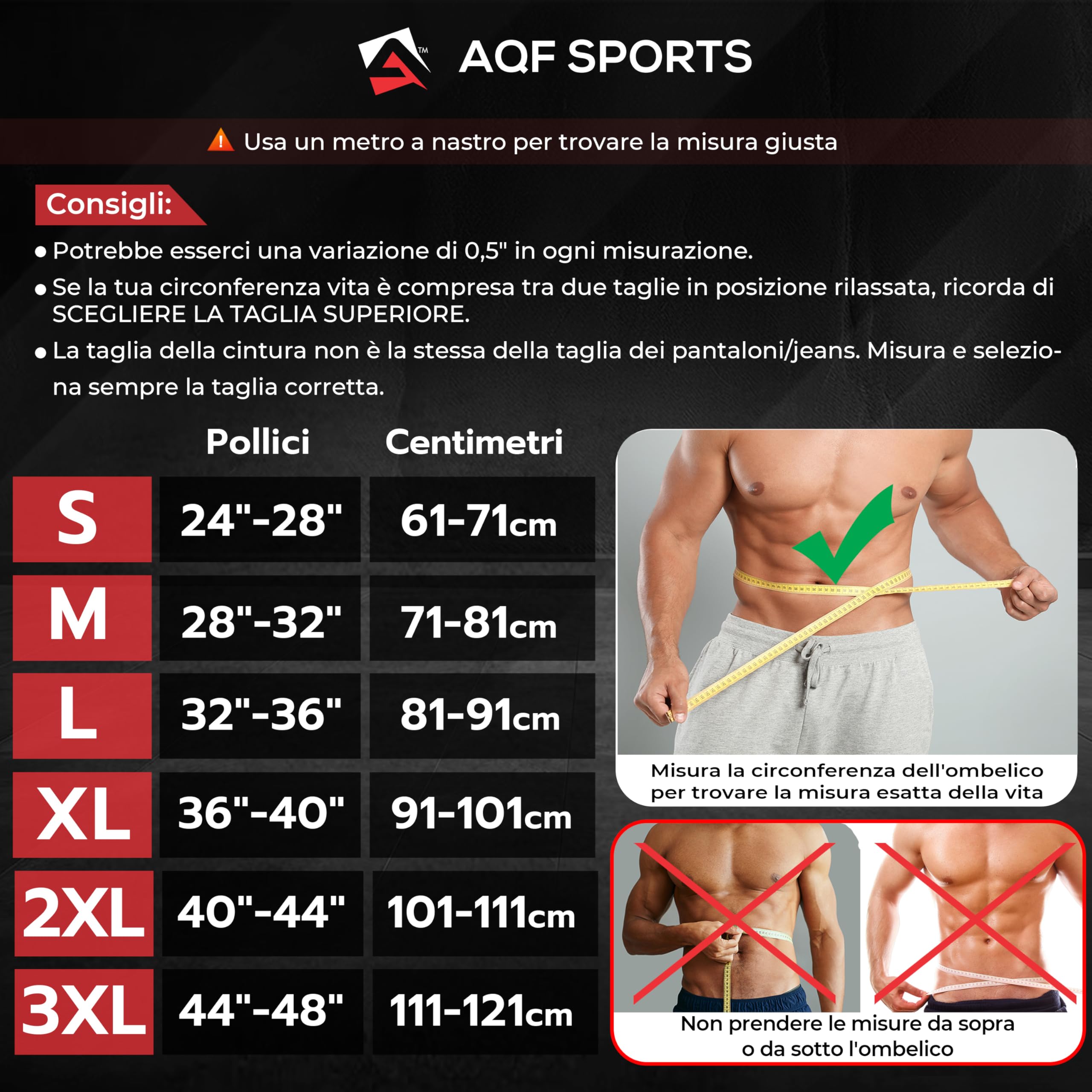 AQF Cintura Palestra, Cintura Powerlifting, 4" & 6" Largo Pelle Cintura Uomo Donna, Cintura Sollevamento Pesi, Cintura Bodybuilding Acciaio Rullo Fibbia Cintura Lombare Squat