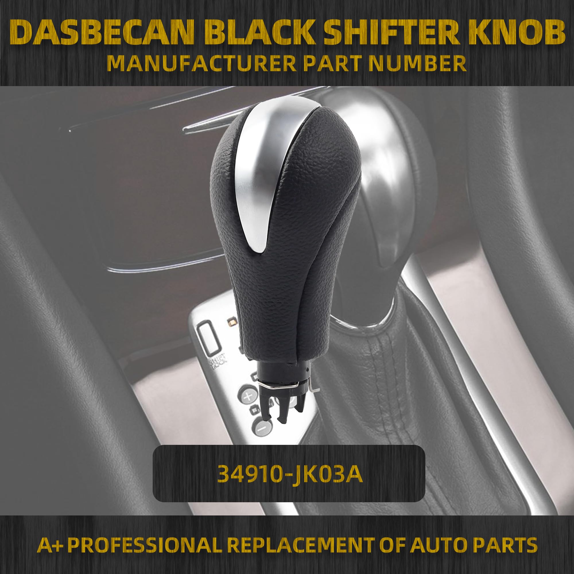 Dasbecan Automatic Shifter Shift Knob Compatible with Infiniti G25