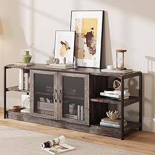 IDEALHOUSE Farmhouse TV Stand for 65/75 inches TVs, Entertainment Center...