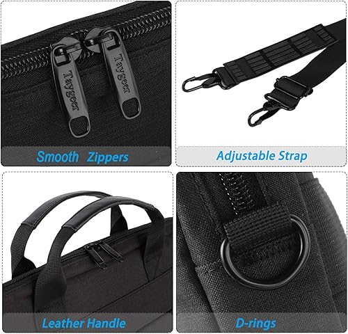 Miniatura 5 de Taygeer - Funda para laptop de 15.6 pulgadas, resistente al agua, funda de transporte para computadora duradera y delgada para hombres y mujeres,