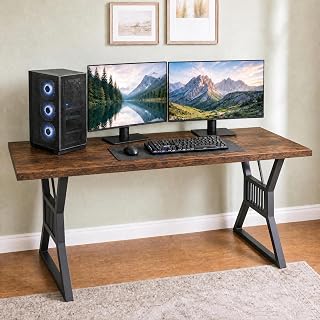 Takywep Standing Desk for Home Office, Computer Desk, Gaming Office Desk | Large Desktop Gaming Table, Wobble-Free Computer Desk, Space-Saving Office Desk, Easy Assembly Study Desk