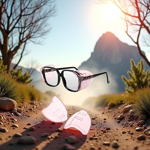 Miniatura 6 de Htppzjr YUNAIYI - Gafas de seguridad para los ojos, protectores laterales, flexibles, ligeras, para correr, ciclismo, deportes al aire libre,