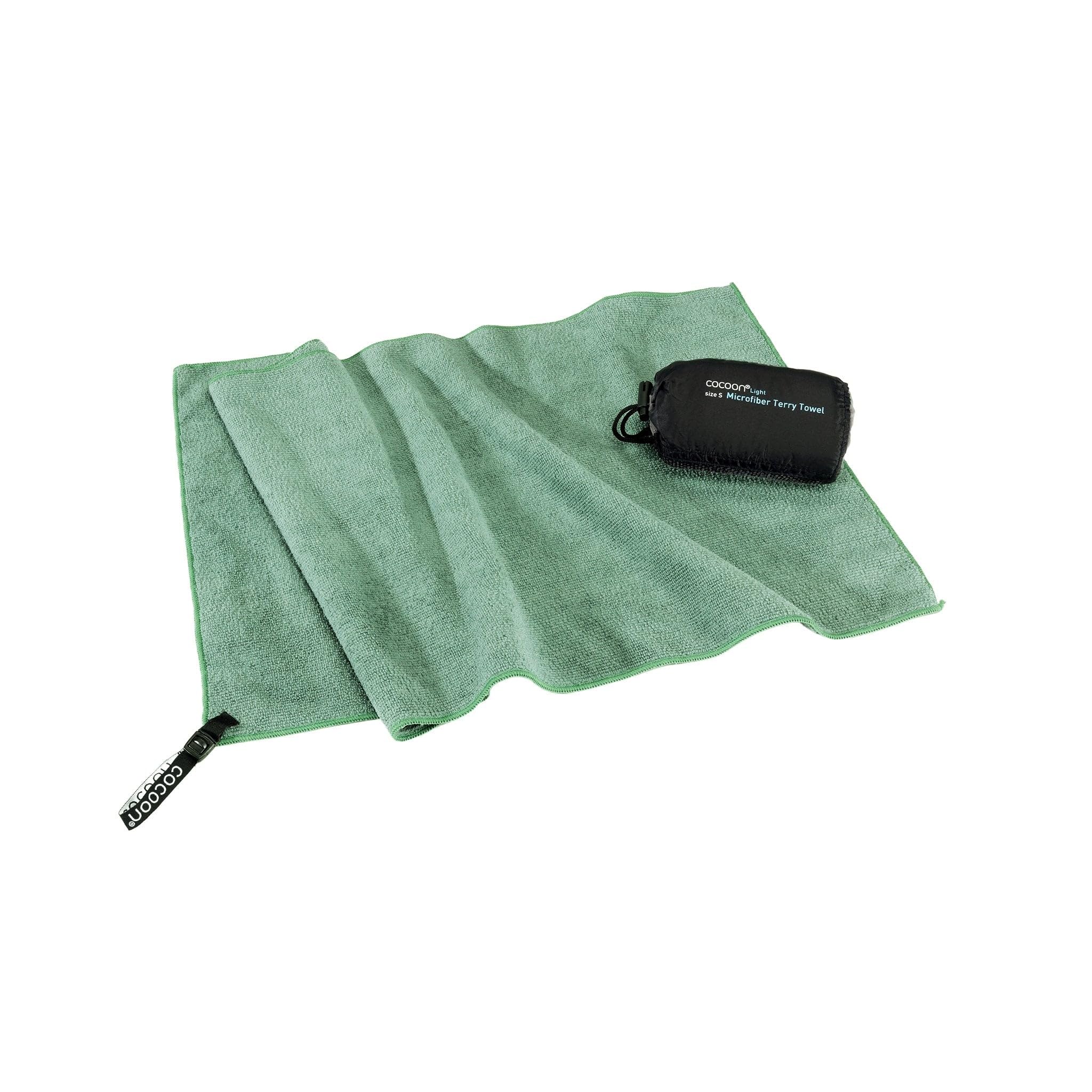 Cocoon Green Terry Towel Light, Microfiber, L, (Bamboo )