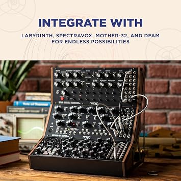MOOG Subharmonicon Semi-Modular Analog Polyrhythmic Synthesizer with Dual Sequencer, MIDI, and Patch Bay