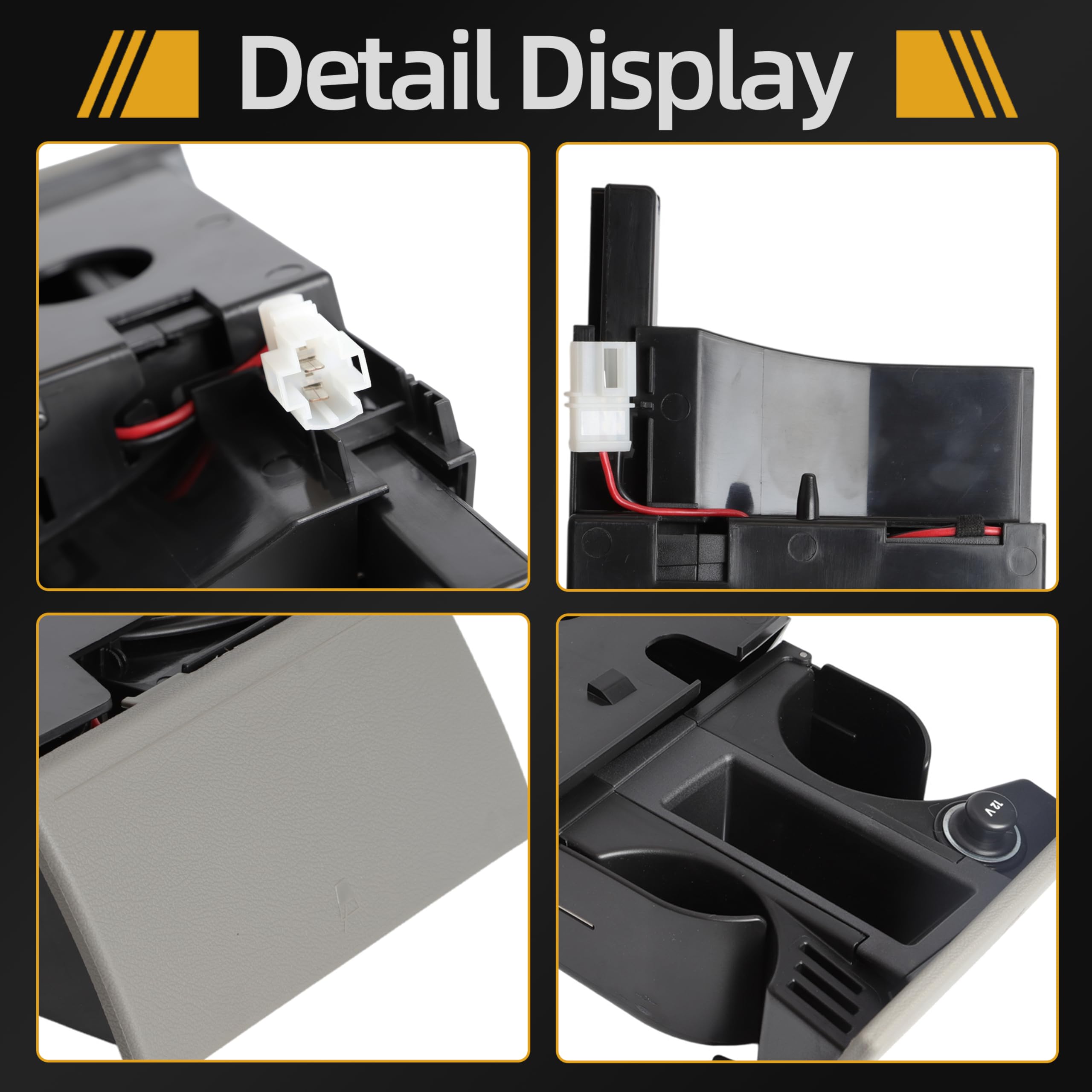 Getränkehalter für Rechtslenker, passend für VW T5 Transporter 2003–2013, Rechtslenker-Front- und Münzhalter, Armaturenbrett-Becherhalter, ersetzt OE# 7H285860130T