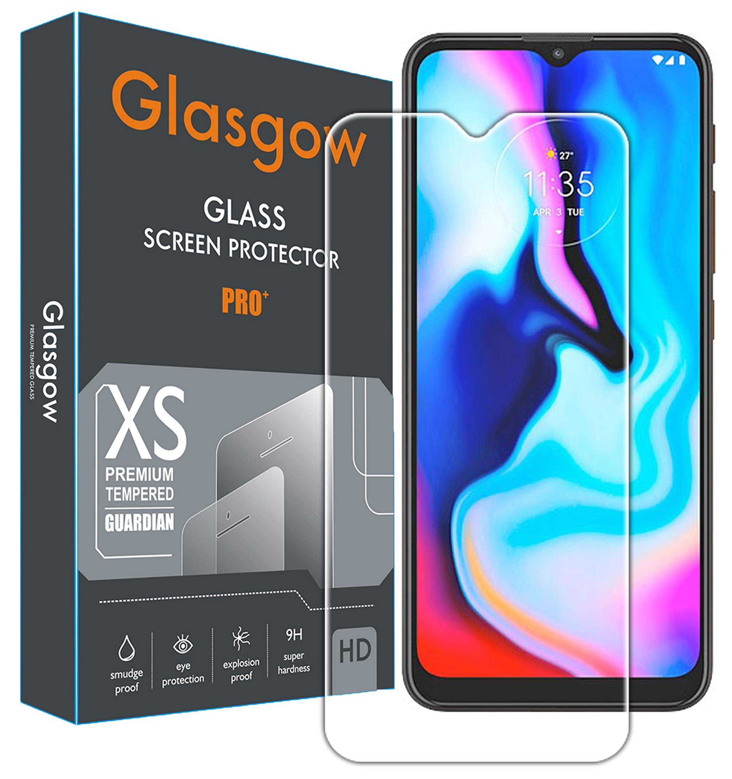 Glasgow Full Protection Tempered Glass for Motorola Moto G30 [Anti-Scratch] [Gorilla] [Free Cleaning Kit Included] (B08ZSMCY16) Amazon Price History, Amazon Price Tracker