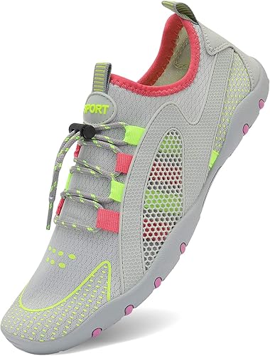 Miniatura 7 de MAYZERO Zapatos de agua para hombres y mujeres, zapatos de surf, playa, piscina, zapatos de punta ancha, senderismo, zapatos de agua, zapatillas de