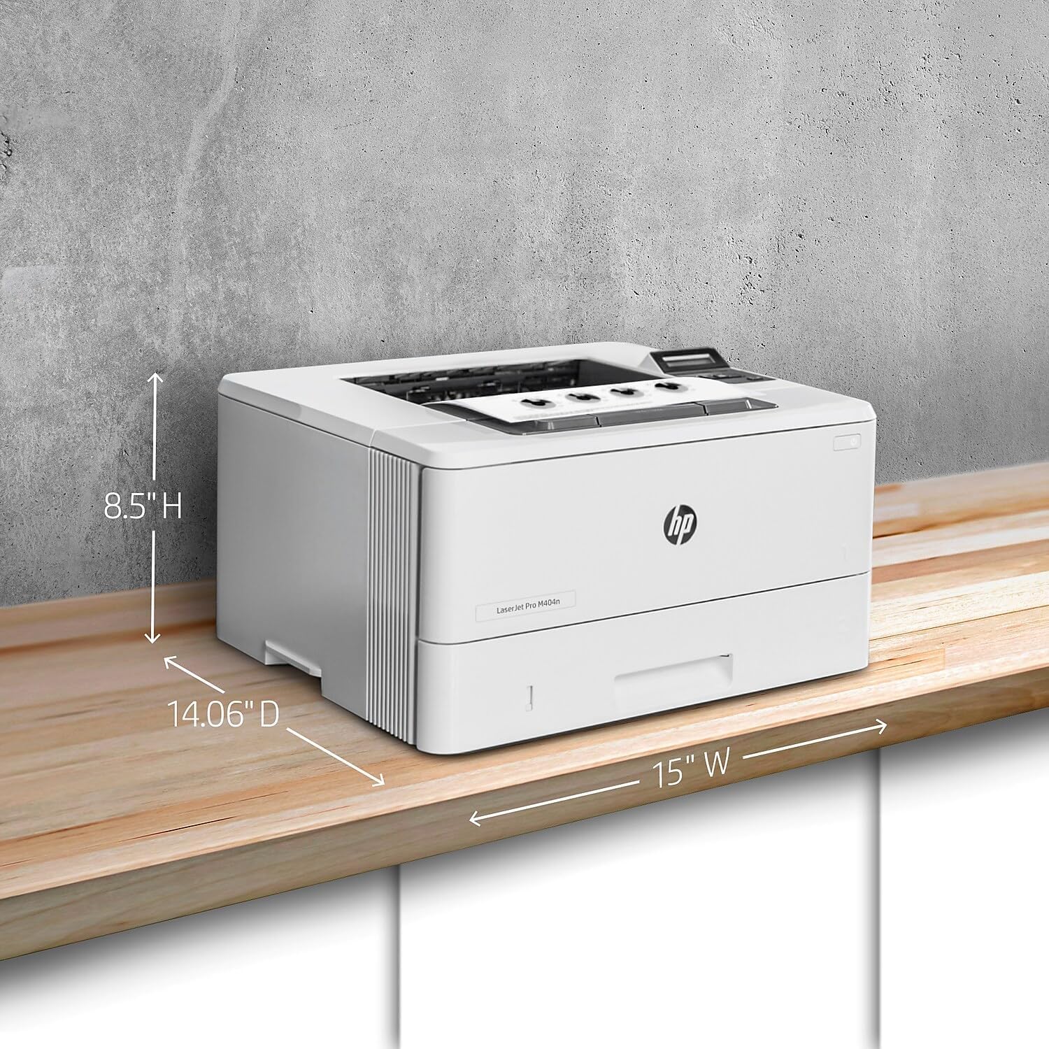 HP LaserJet Pro M404n Monochrome Printer Connectivity in