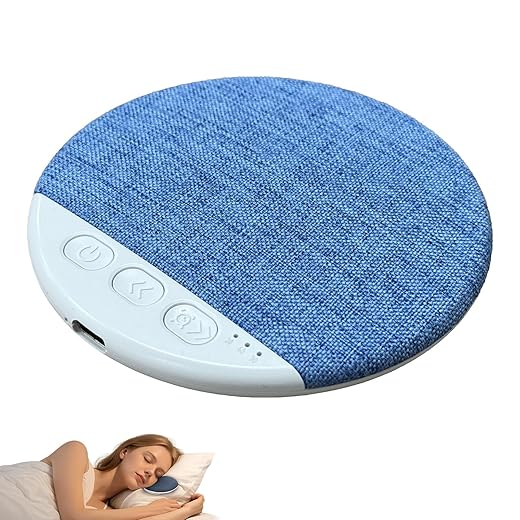 Bluetooth Pillow Speaker for Sleeping, Under Pillow Speaker with White Noise & Timer, Private Sleep Aid Headphone Alternative for Couples, Adults, Kids - No Disturb to Partner