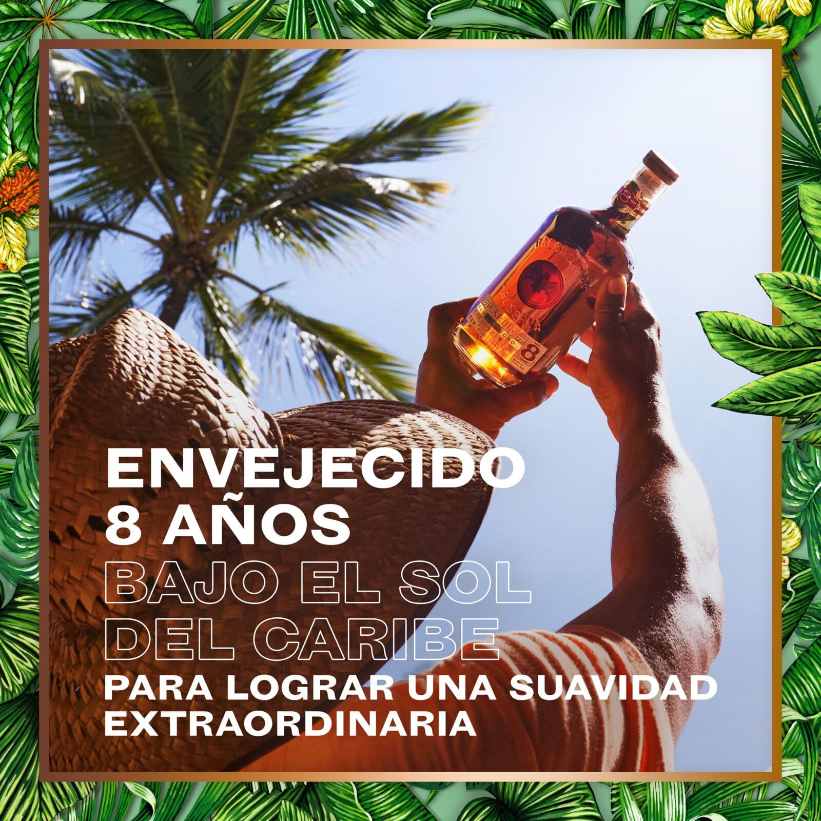 BACARDÍ Reserva 8 Ron Caribeño Premium 40% ALC. 70 cl 700 ml 8 Años