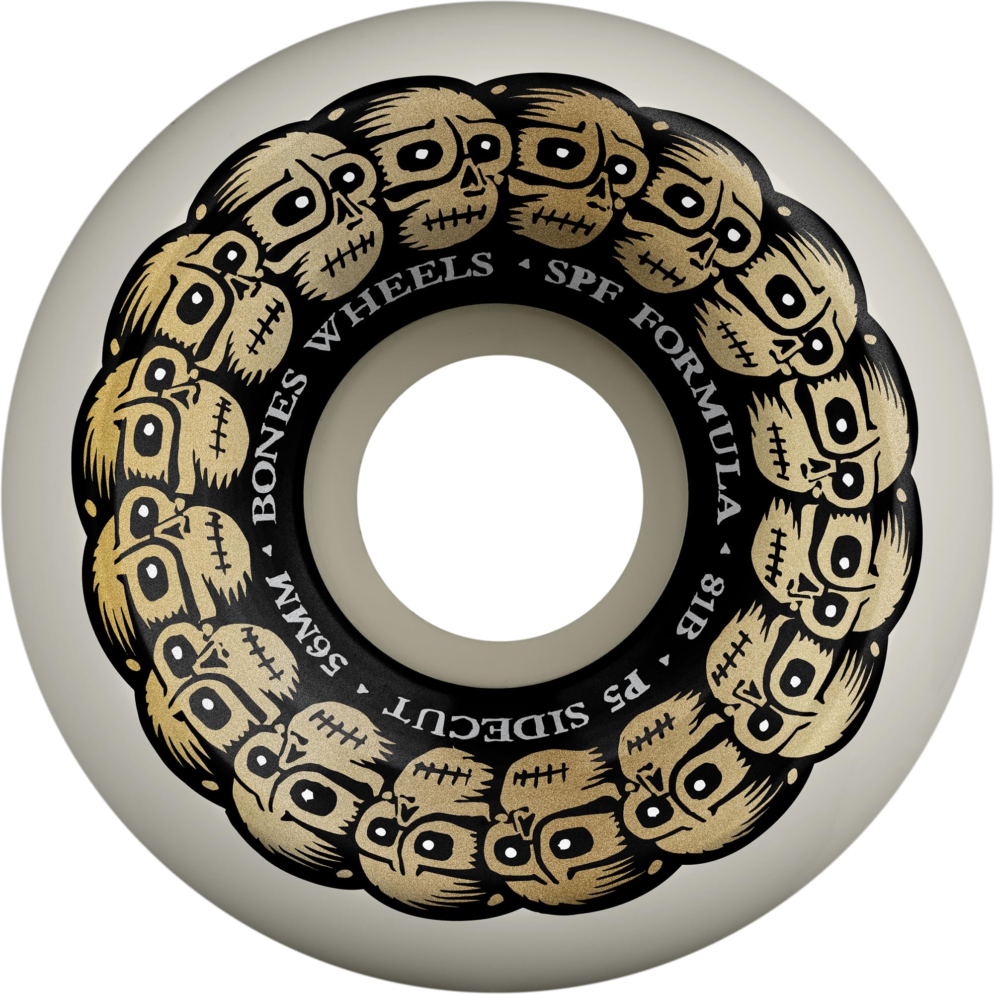 BonesWheels SPF Circle Skulls 81B / 101A Skateboard Wheels