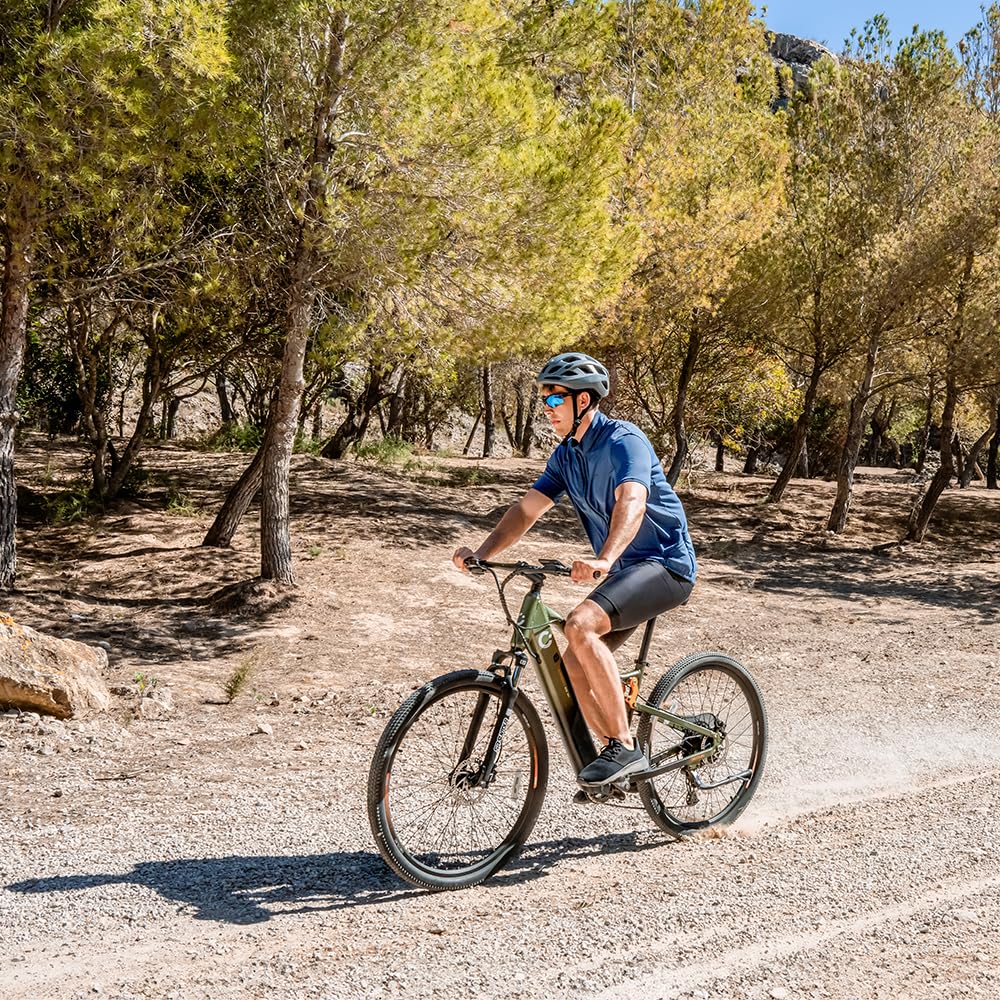 Cecotec Bicicleta Eléctrica de Montaña 29" Supreme. 120Km de Autonomía, Doble Suspensión, Cambio Shimano Cues de 10 Velocidades y Doble Disco de Freno Hidráulico Tektro