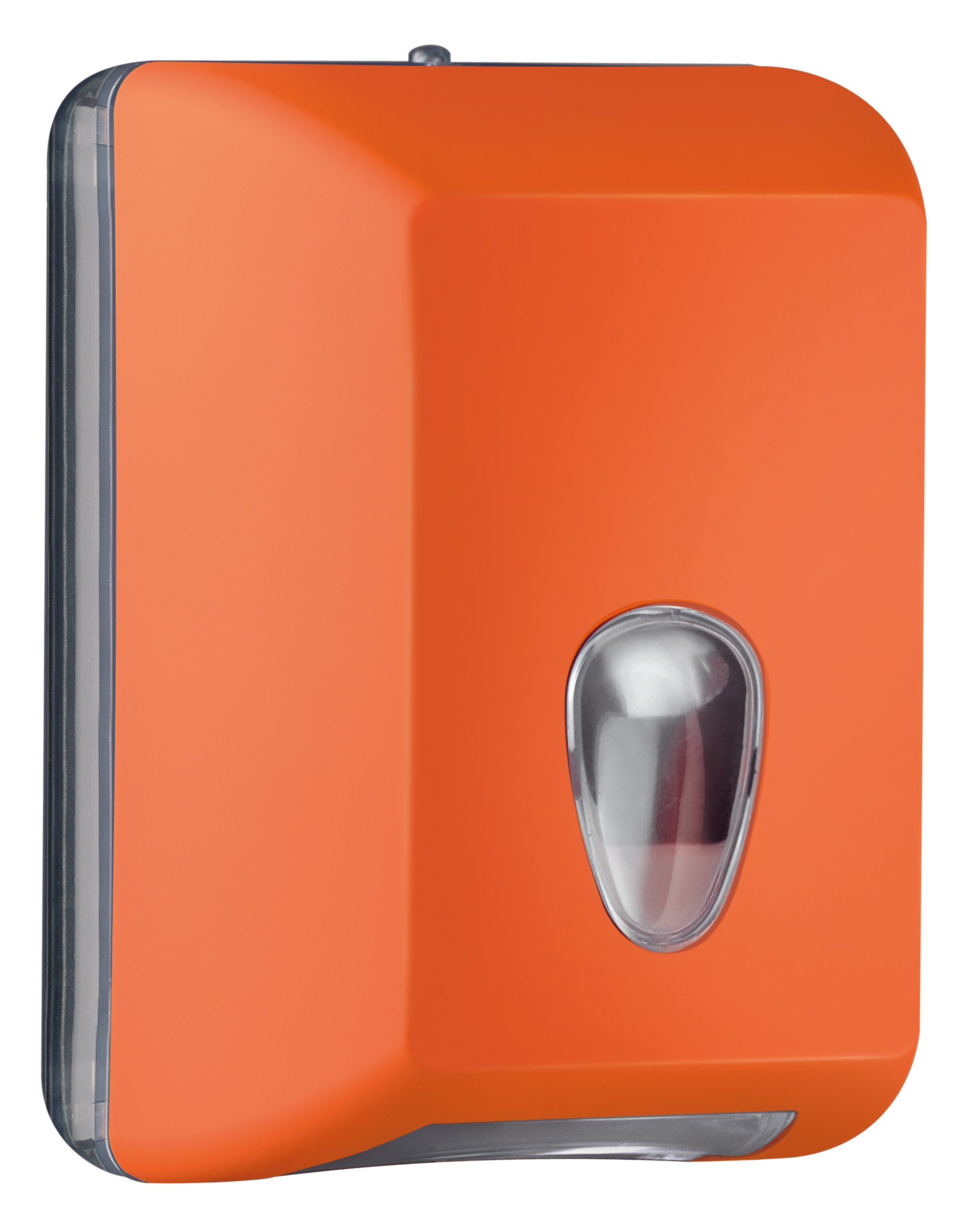 Mar Plast A62201AR Distributeur de Papier Toilette intercalé Orange Soft Touch Transparent 215 x 125 x 160 mm
