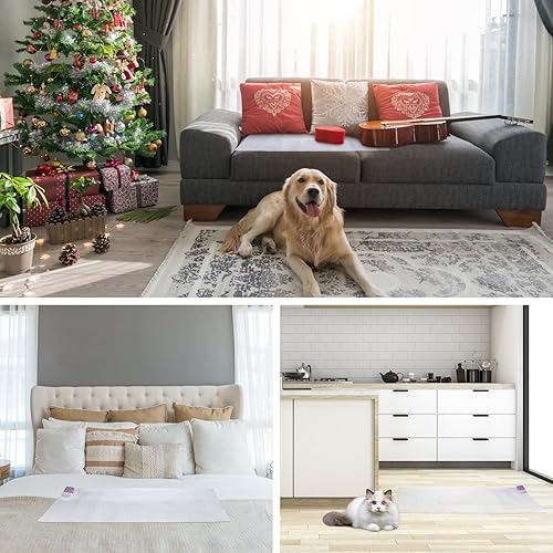 Miniatura 7 de Tapete de entrenamiento para mascotas, 19.9 x 47.8 pulgadas, almohadillas de entrenamiento de choque para mascotas, uso en interiores, tapete