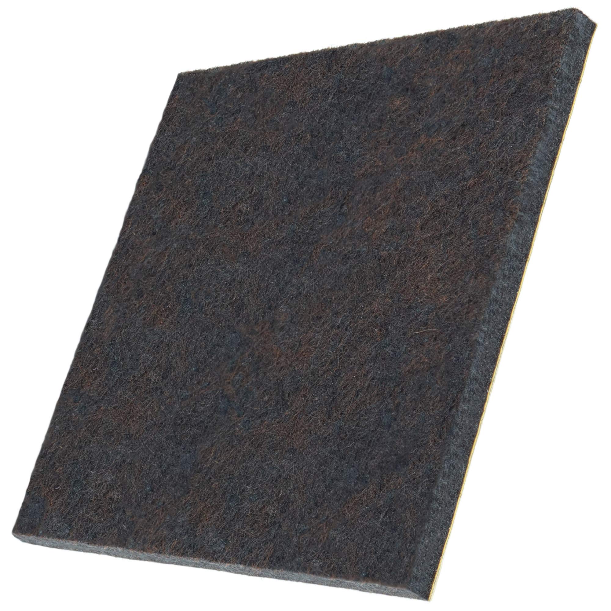 Adsamm 32 x self-Adhesive Felt Pads Brown 3 94x3 94 100x100 mm Square Felt Furniture Glides with 0
