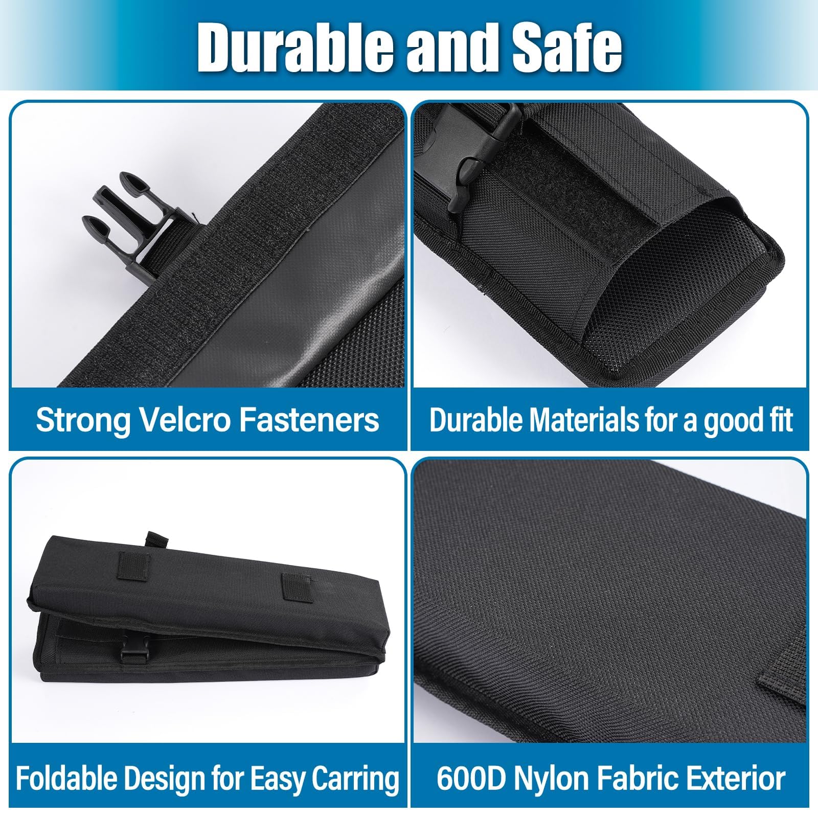 Almohadillas suaves para portaequipajes de techo, juego de portaequipajes universales para auto que incluyen 2 correas de sujeción, 2 cuerdas de sujeción, 2 correas de bucle rápido, 1 bolsa de