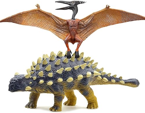 Miniatura 9 de Gemini&Genius Juguetes de dinosaurio, figuras de acción de pterosaurio, grandes regalos, colección, decoración de pasteles, juego de roles,