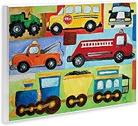 Vista 3 de The Kids Room by Stupell Transportation Collage, 10 x 15, Multi