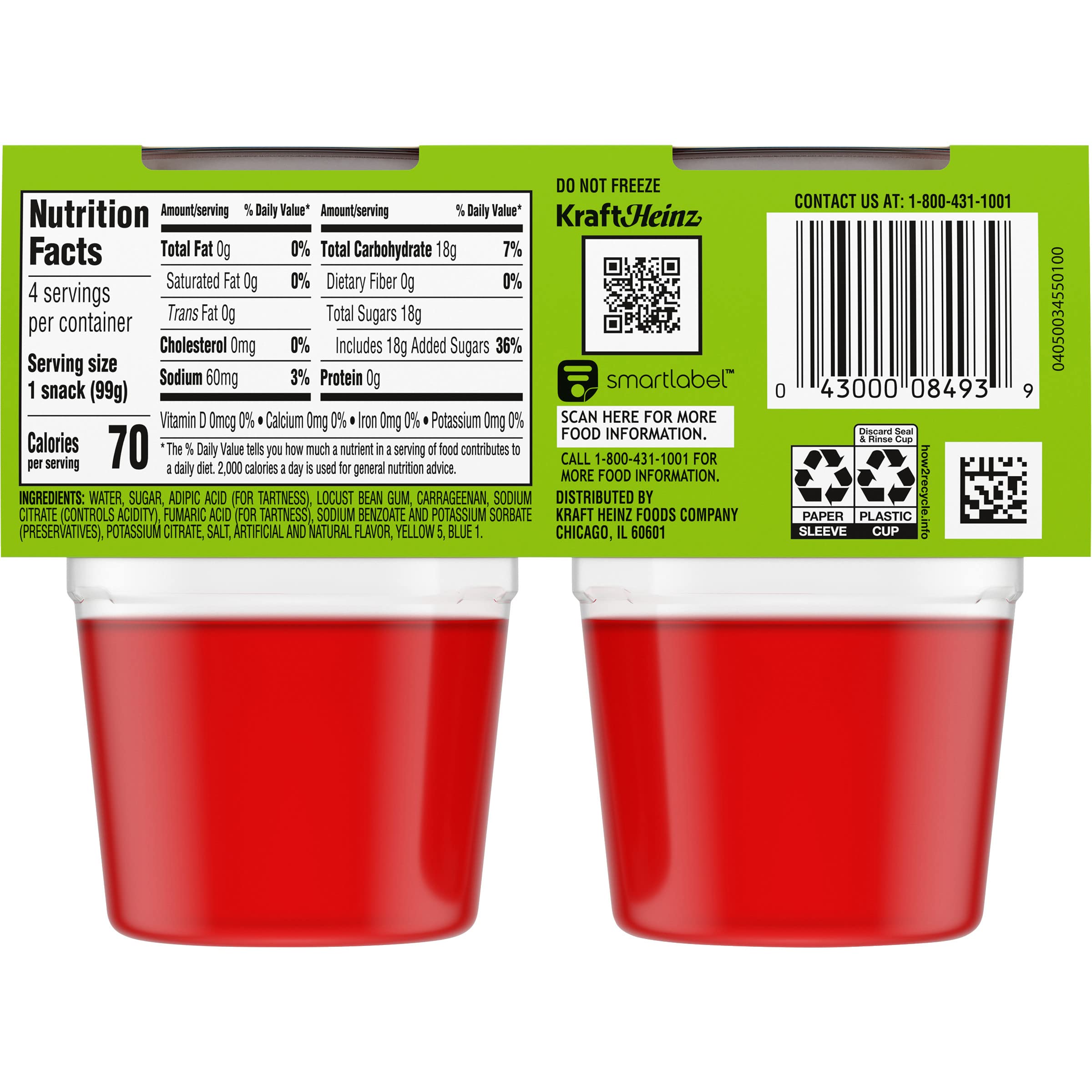 Amazon.com : Jell-O Kool-Aid Gels Strawberry Kiwi Ready-to-Eat