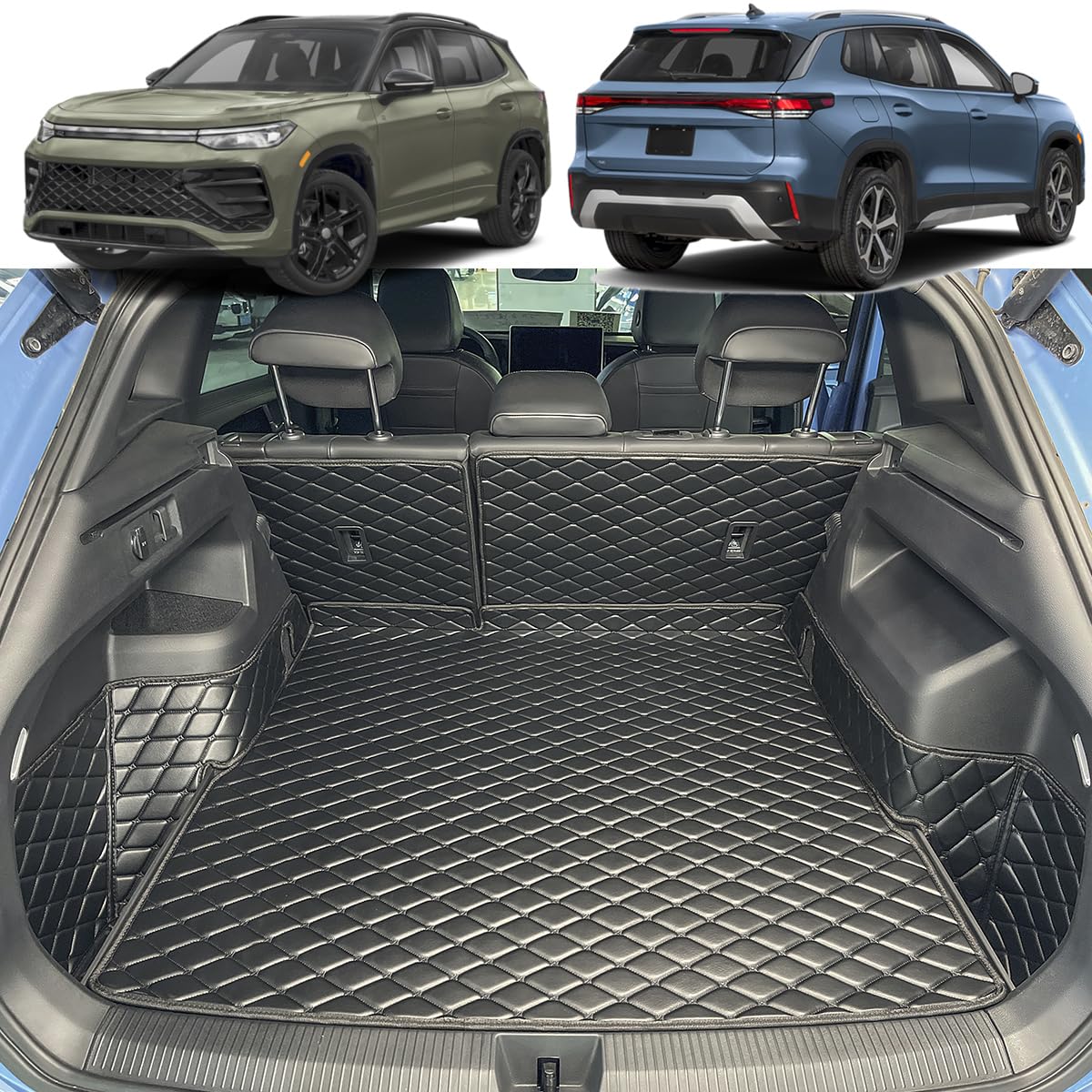 Kofferraumwanne für VW Tiguan III 2024-2026 (Ohne Plug-in-Hybrid) | (oberer Ladeboden) Kofferraummatte Kofferraumabdeckung