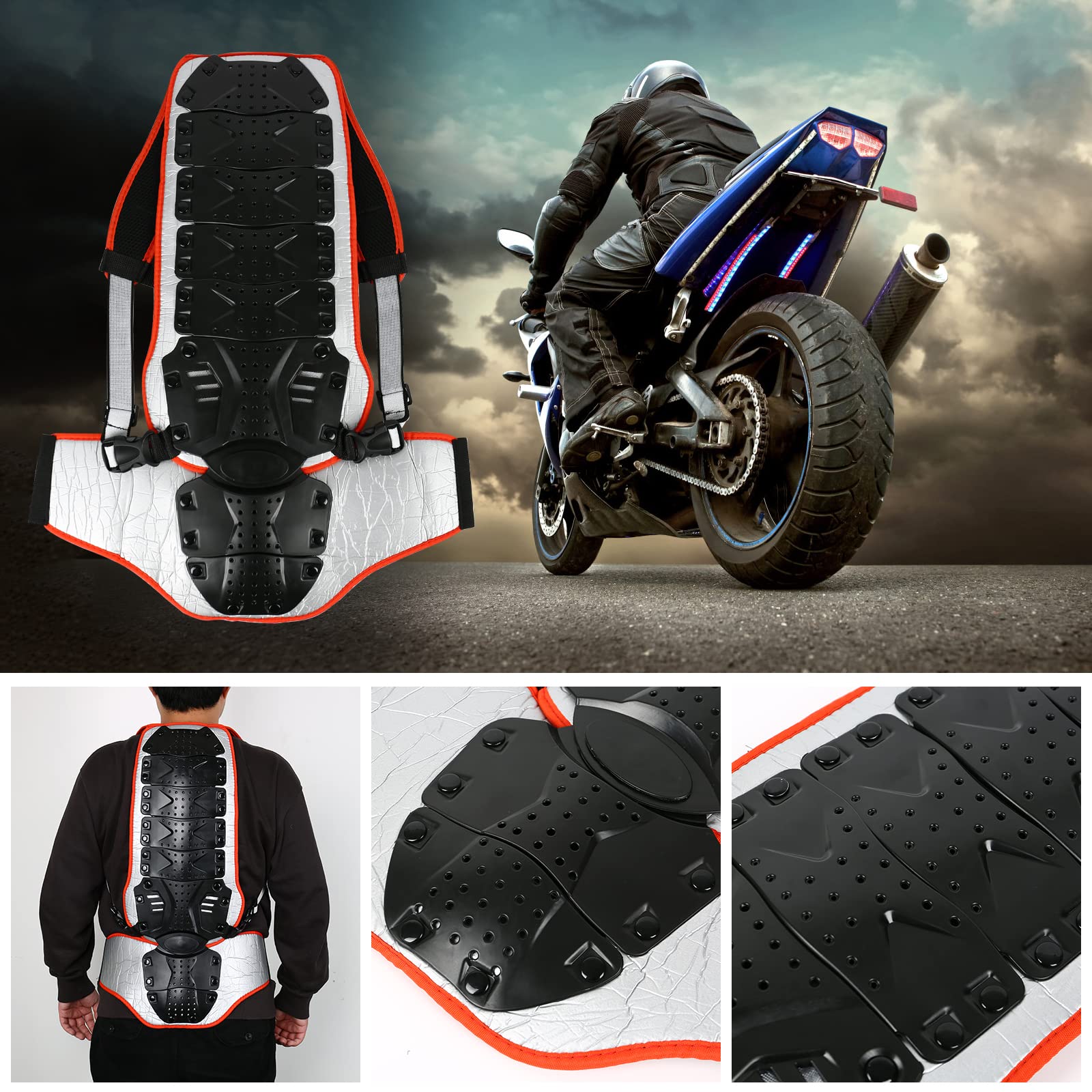 Protection dorsale pour moto, ski, snowboard et autres sports - Protection dorsale pour motocross, ski, équitation