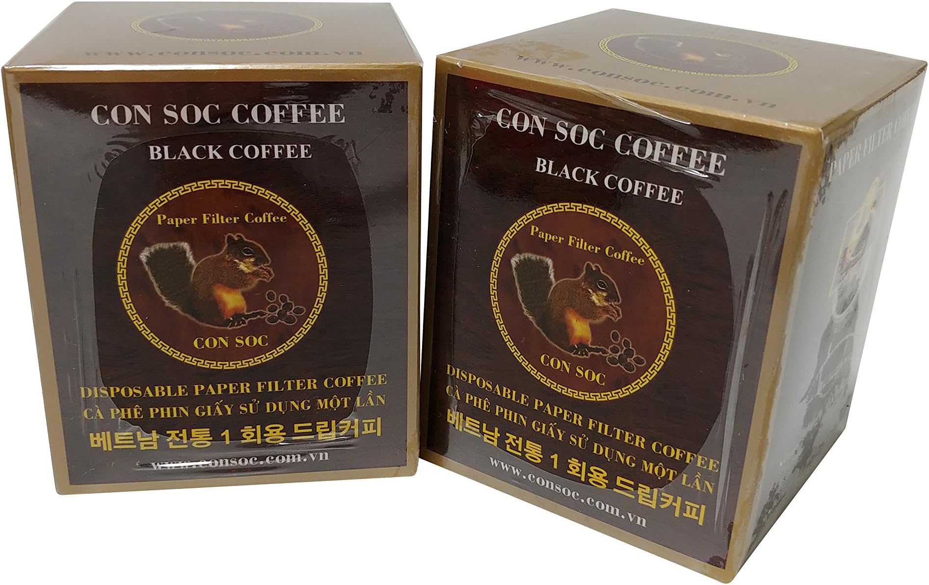 Con soc(Consoc) Black Single Serve Hand Drip Coffee 20 pack