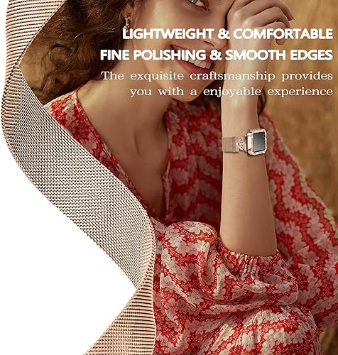 Miniatura 4 de YouthRun Correa magnética compatible con Apple Watch de 1.496 pulgadas, 1.575 pulgadas, 1.614 pulgadas, 1.654 pulgadas, 1.732 pulgadas, correa de