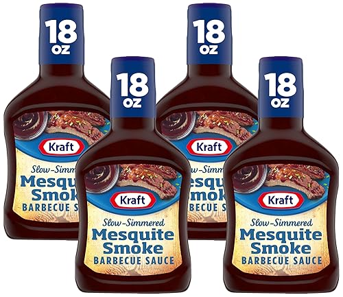 Miniatura 1 de Kraft Mesquite Smoke Slow-Simmered BBQ Barbecue Sauce (18 oz Bottle) (Pack of 4)
