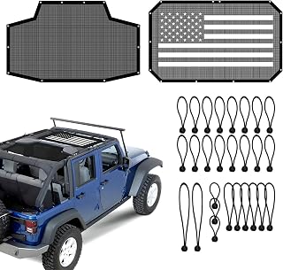 JKU Sunshade Mesh for 2007-2018 Jeep Wrangler JK Unlimited 4 Door