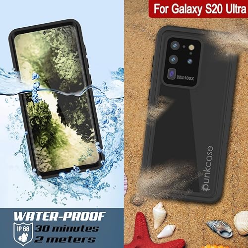 Miniatura 3 de PunkCase S20 Ultra - Funda impermeable serie StudStar ajuste delgado certificado IP68 a prueba de golpes a prueba de suciedad a prueba de nieve