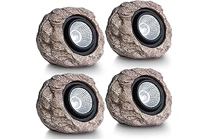 4 Pack Super Bright Outdoor Rock Solar Lights for Outdoor Patio Lawn