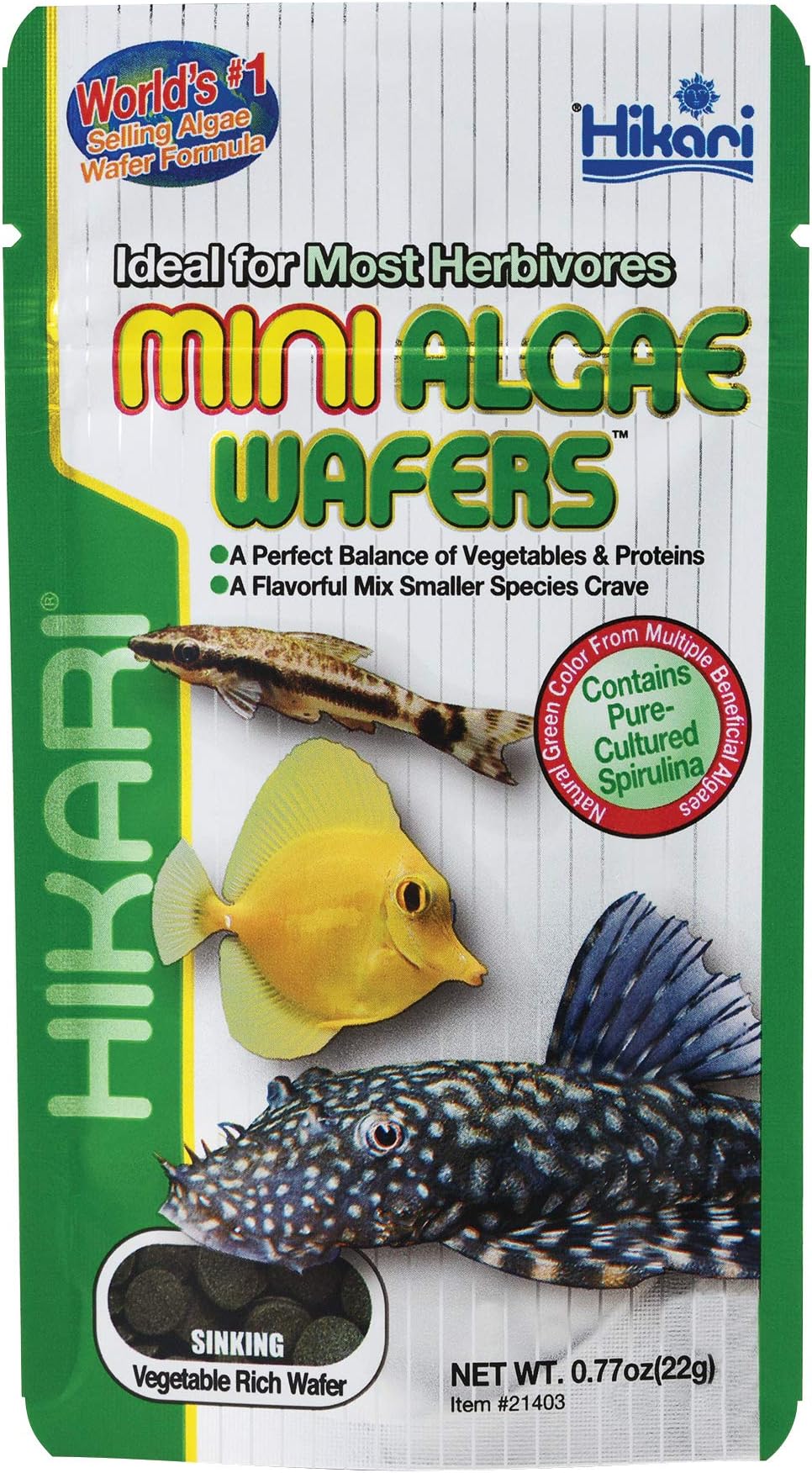 Hikari HK 3OZ MINI ALGAE WAFERS Pet Supplies