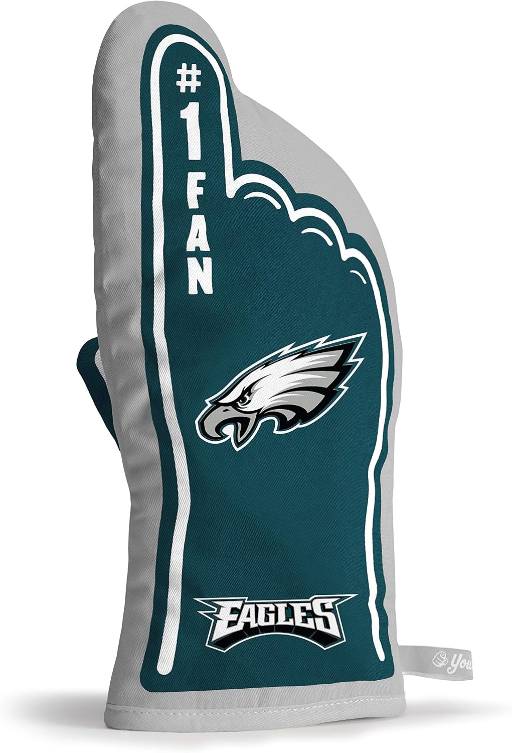 YouTheFan NFL Officially-Licensed Oven Mitt - Heat Resistant, 100% Cotton, Patented Design, Great for Indoors or Outdoors on the Grill - Official Team Colors and Logo