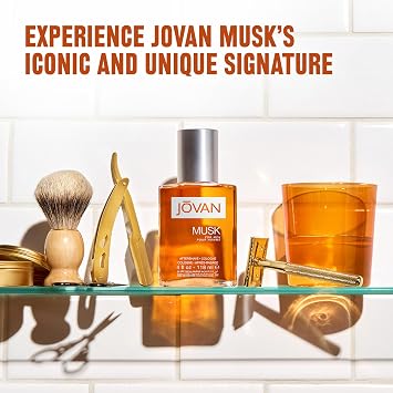 Jovan Musk for Men Aftershave 8 fl oz (Pack of 1), Notes of Carnation, Lavender, and Amber, Men's Fragrance, Long Lasting, Everyday Fragrance |