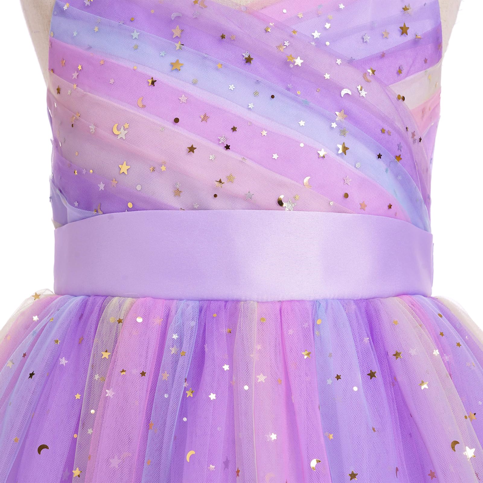 Vestido largo plisado de princesa para niñas, vestido largo para boda, dama de honor, graduación, vestido de baile, vestido bordado de encaje floral, elegante vestido con cuello en V, Morado (, 11-12