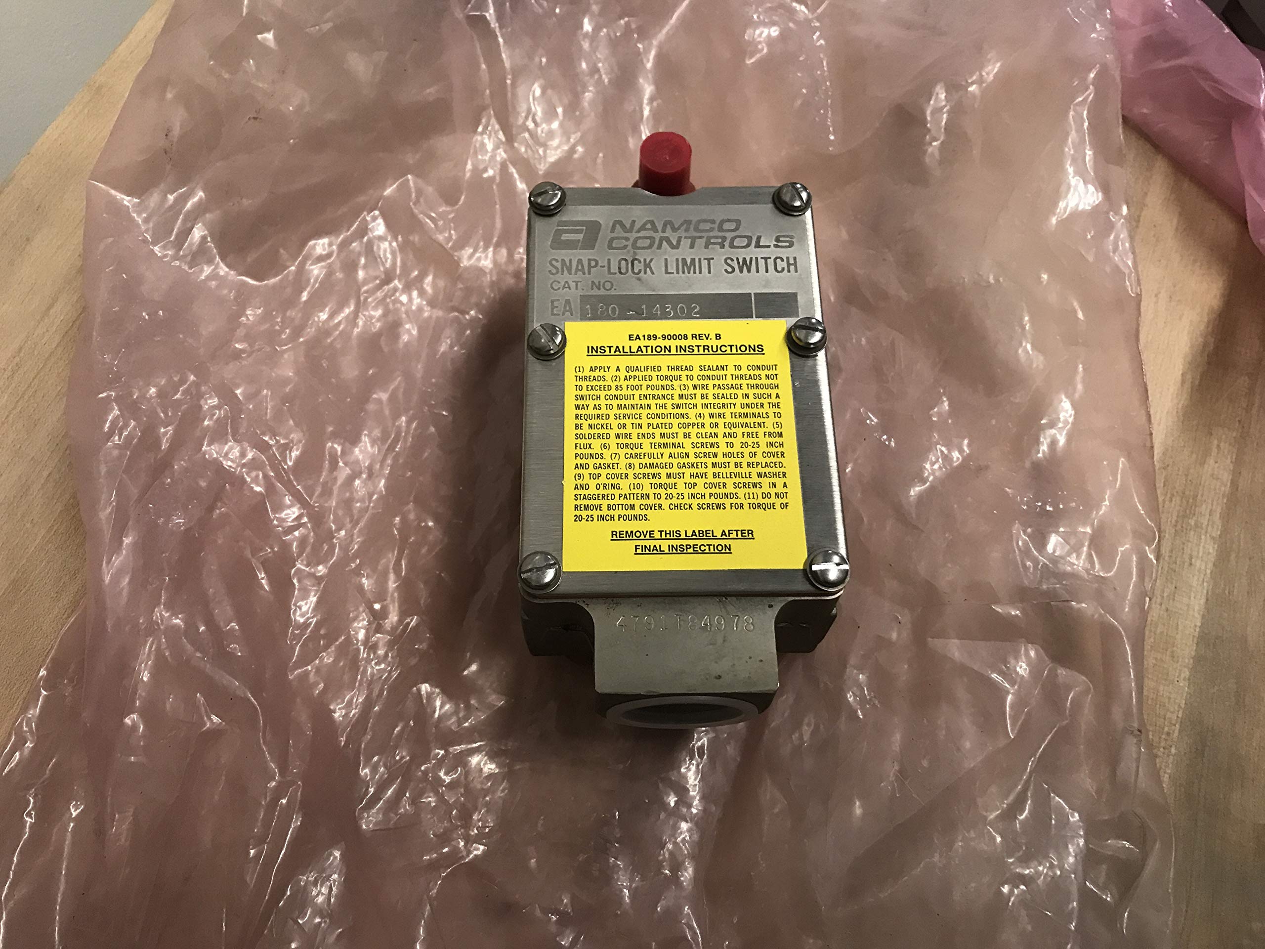 NAMCO EA180-14302 SNAP-LOCK LIMIT SWITCH T234458