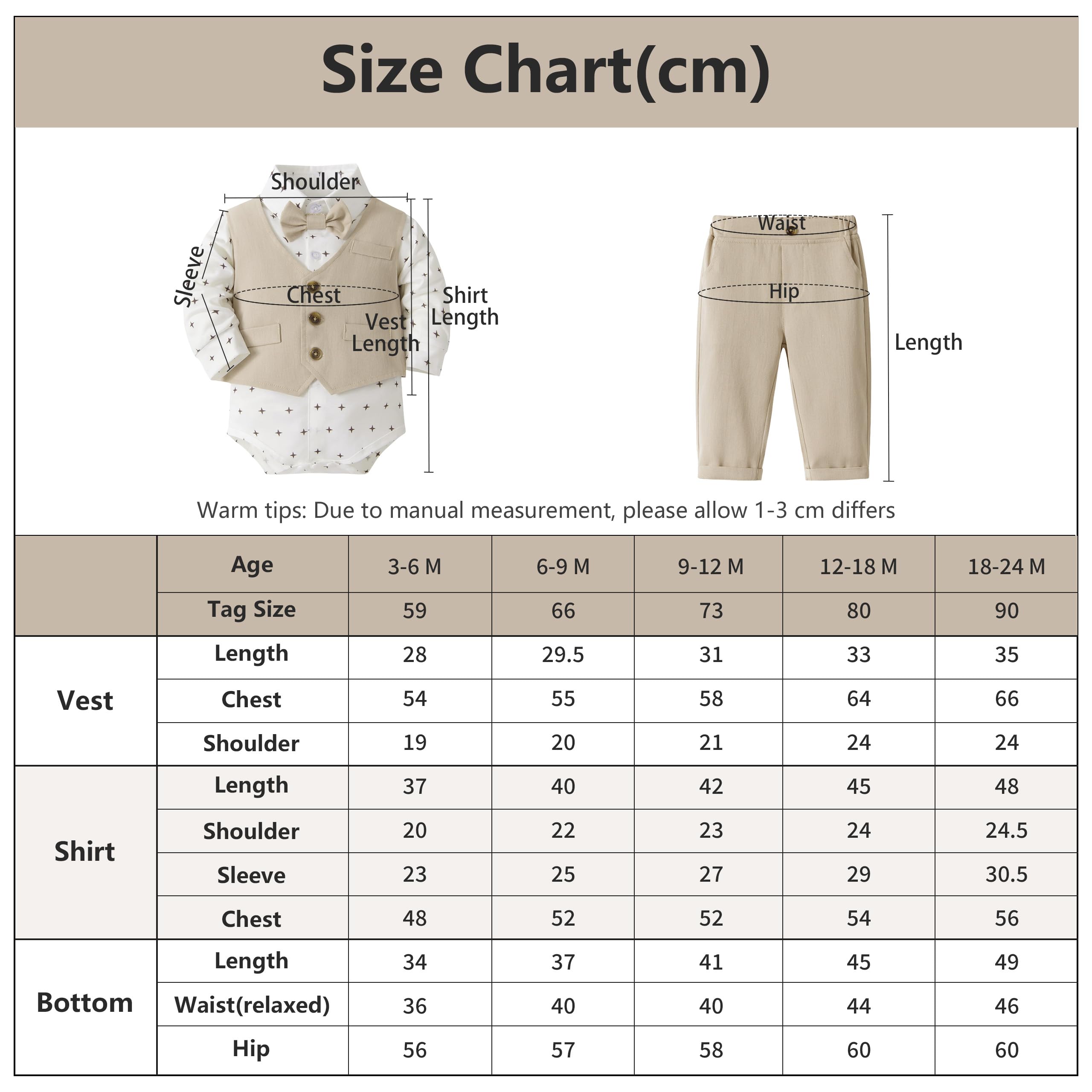 Volunboy Completo Elegante Bambino Camicie + Papillon + Gilet + Pantaloni, Ragazzo Abbigliamento 4 Pezzi Gentleman Cerimonia Nozze
