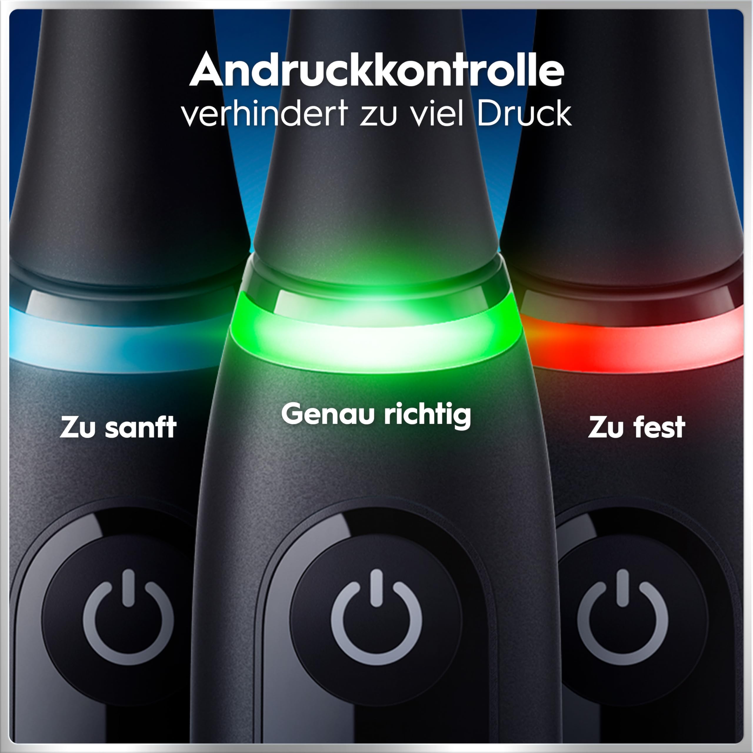 Oral-B iO Series 6 Elektrische Zahnbürste Schwarz PLUS Ausgewählte Original Oral-B iO Aufsteckbürsten Schwarz 7x