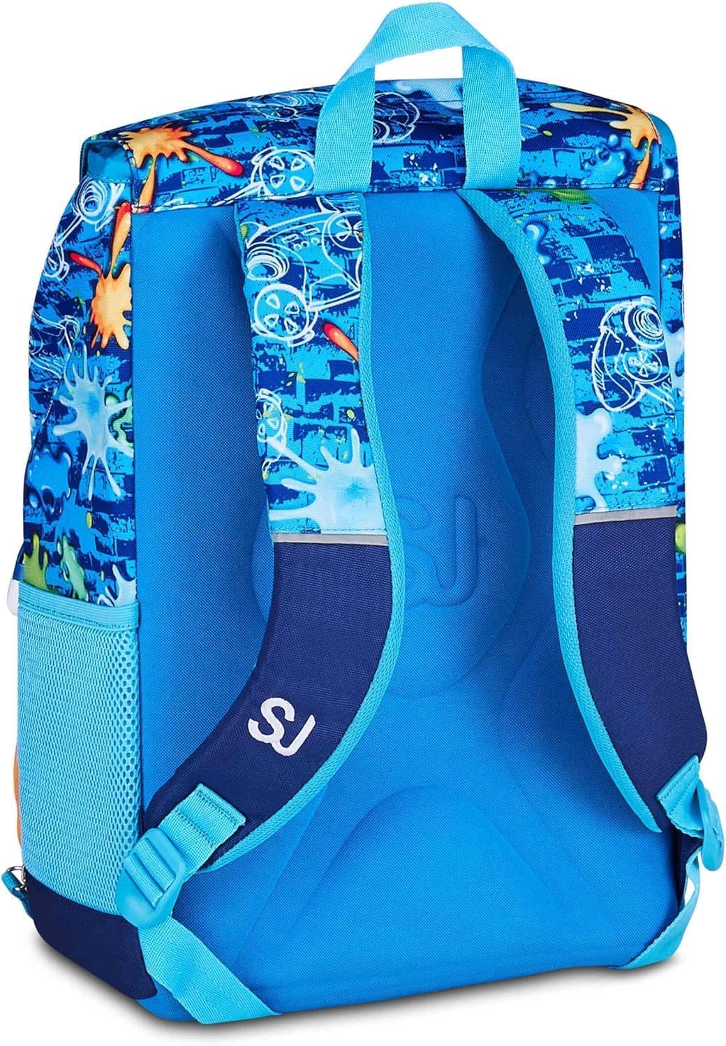 Schoolpack Zaino Seven SJ Gang Joystick Sport 43x27x16 cm + Astuccio Completo