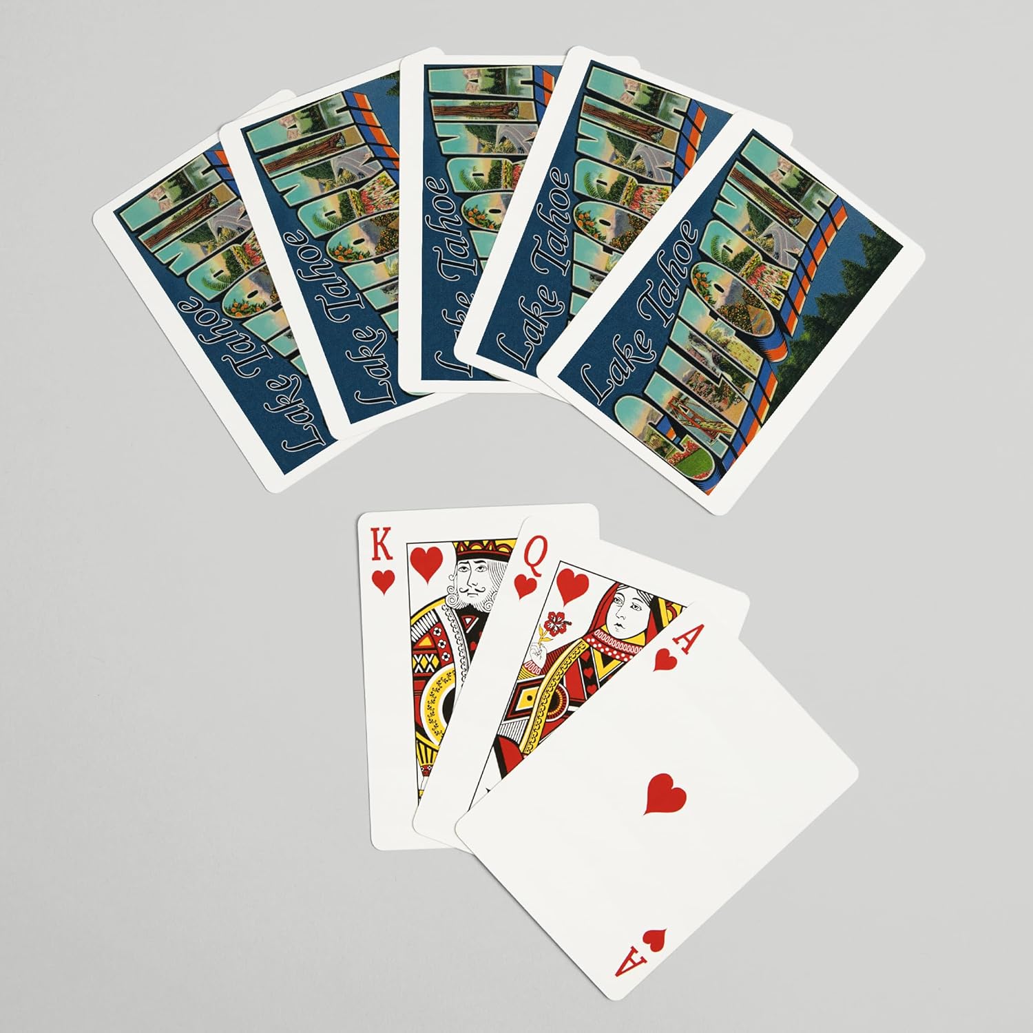 Lantern Press Greetings from Lake Tahoe, California, 52 Playing Cards for Adults, Poker Size Card Deck
