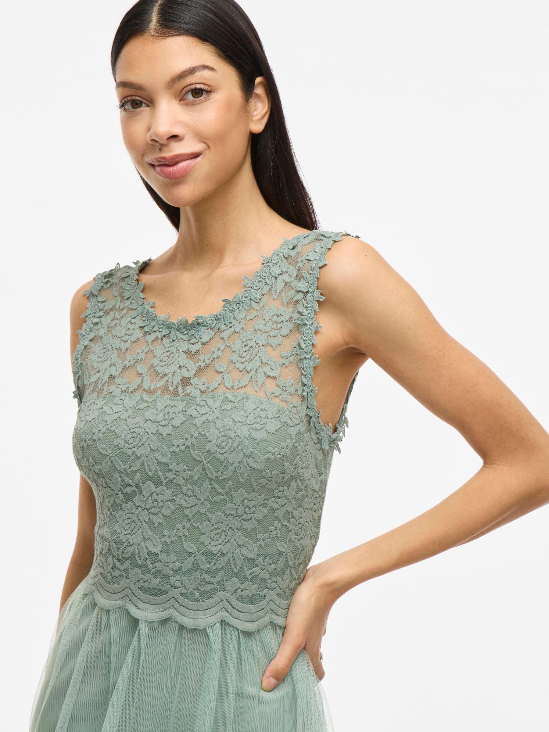 Vila Female Maxikleid VILYNNEA Spitzen | Maxi dress