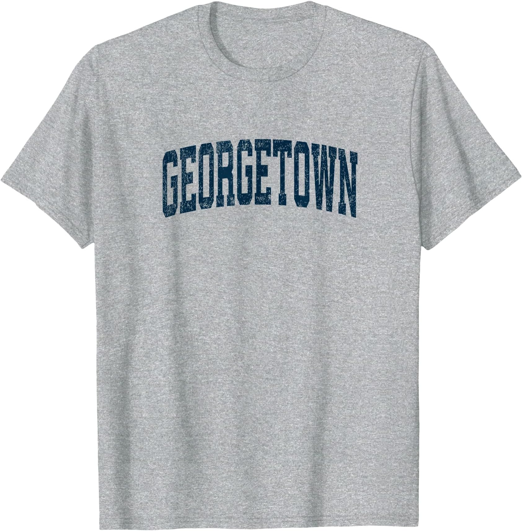 Georgetown Massachusetts MA Vintage Athletic Sports Navy Des T-Shirt