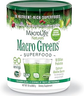 Macro Greens de Macrolife Naturals, 08010, Verde, 1, 1