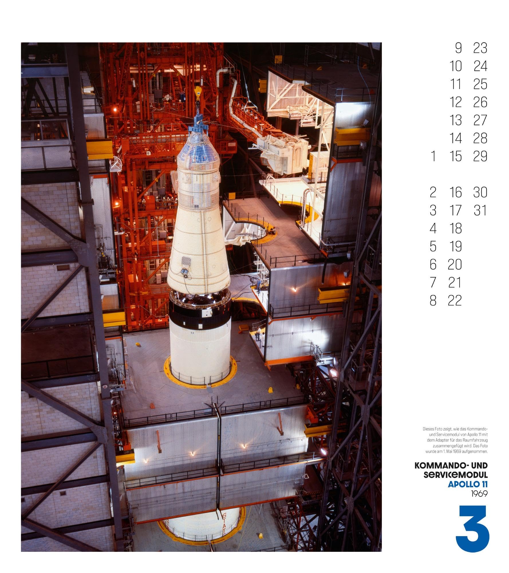The Apollo Archives Kalender 2026 | Informativer Raumfahrt-Kalender im großen Hochformat (48x54 cm) | Analogfotografie der NASA