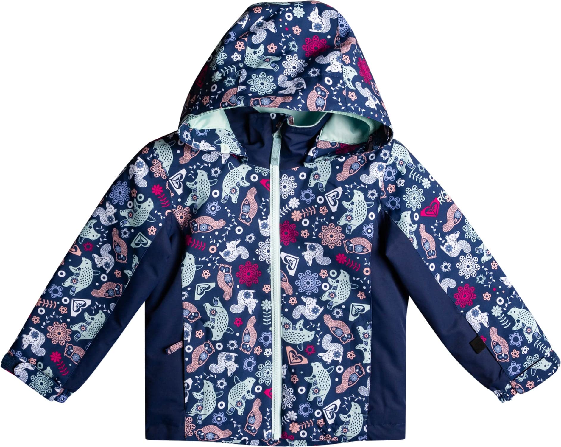 Roxy Little Girls Snowy Tale Insulated Snow Jacket (4/5, Medieval Blue Neo (BTE2))
