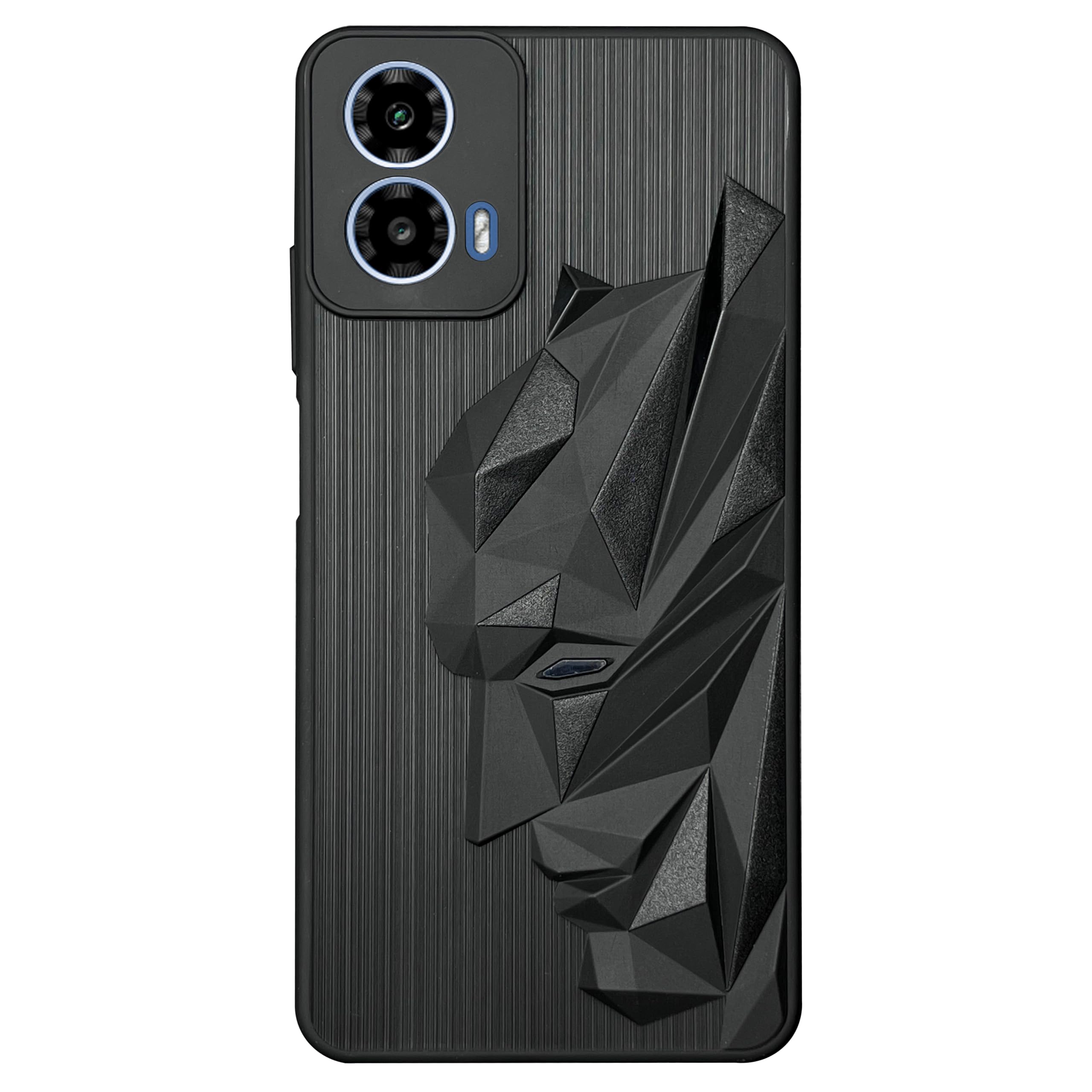 NIUKIN Soft Back Case for Motorola Moto G34 5G Black - Image 1