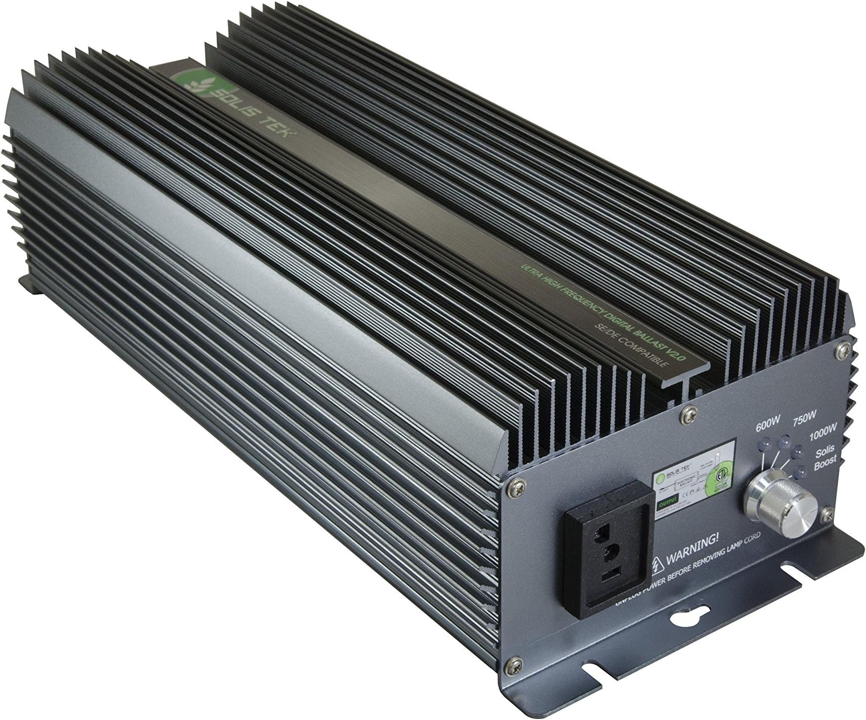 SolisTek Matrix LCD DE (Double-Ended) 1000W Dimmable Digital Ballast - Does Not work with Single Ended Bulbs, Must Use a Double-Ended Bulb