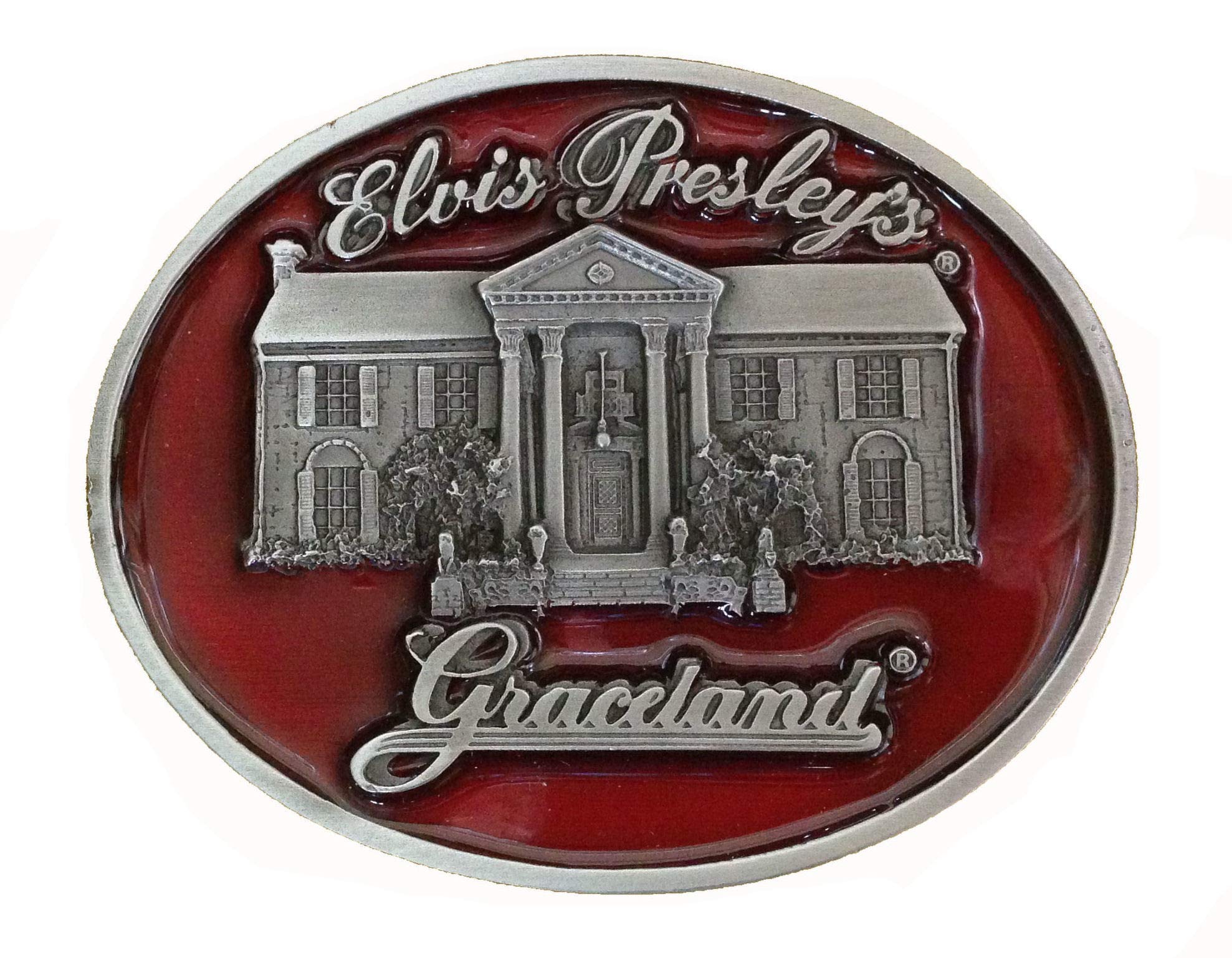 Officially Licensed Elvis Presley 'Gracelands House' Belt Buckle